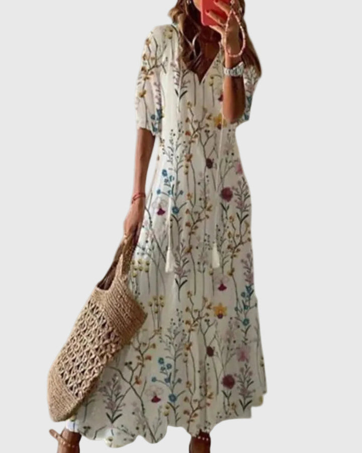 Wren | Flowing Bohemian Maxi Dress
