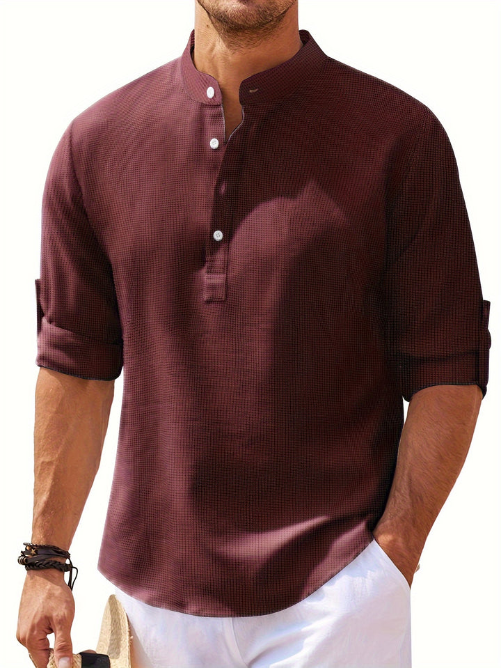 Winslow | Men's Stand-Collar Long Sleeve Shirt