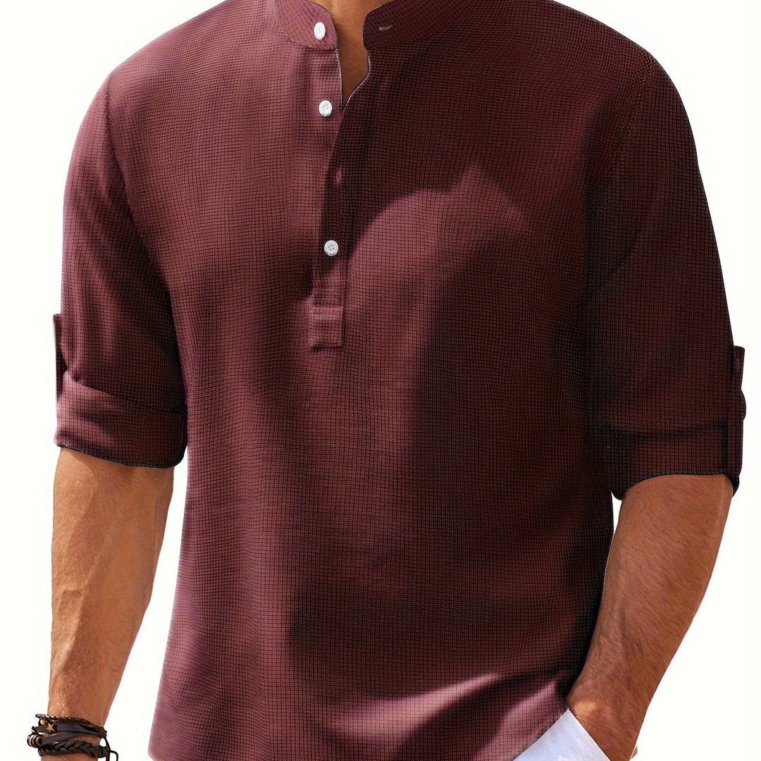 Winslow | Men's Stand-Collar Long Sleeve Shirt