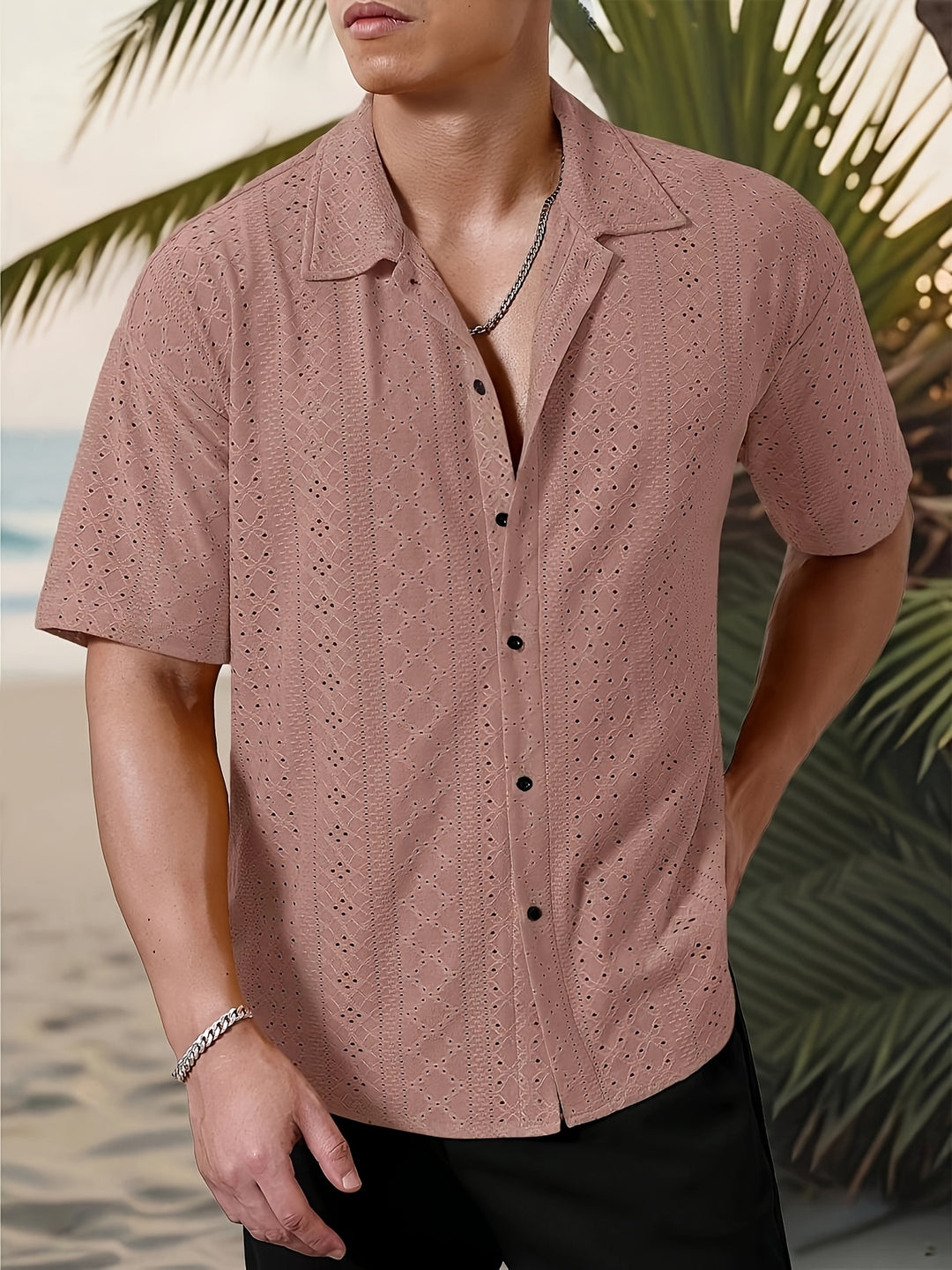 Hayes | Men's Solid Color Button-Up Shirt