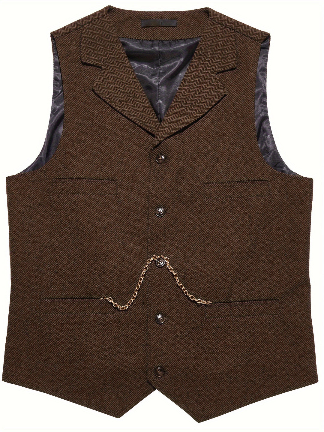 Archer | Herringbone Tailored Waistcoat