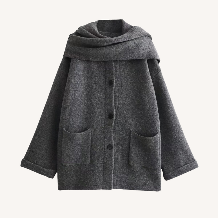 Fenella | Cozy Scarf-Collar Coat