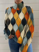Sonia | Mock-Neck Statement Sweater