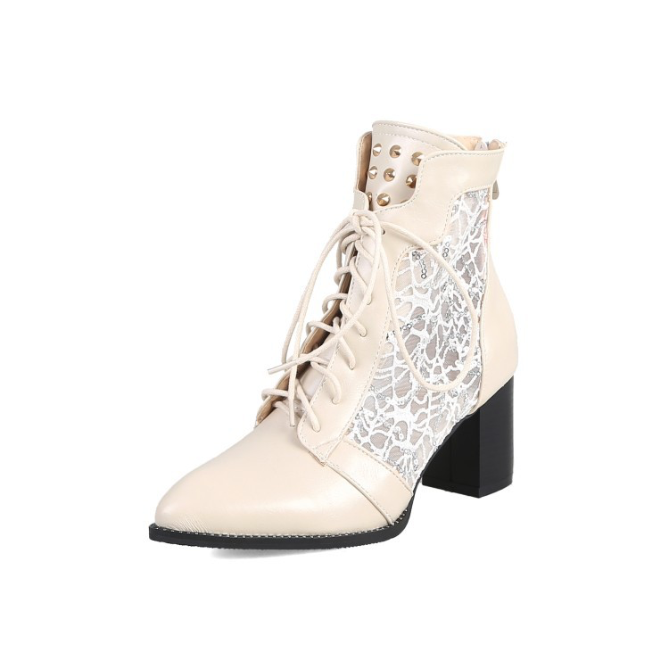 Eliana | Lace-Up Heeled Ankle Boots