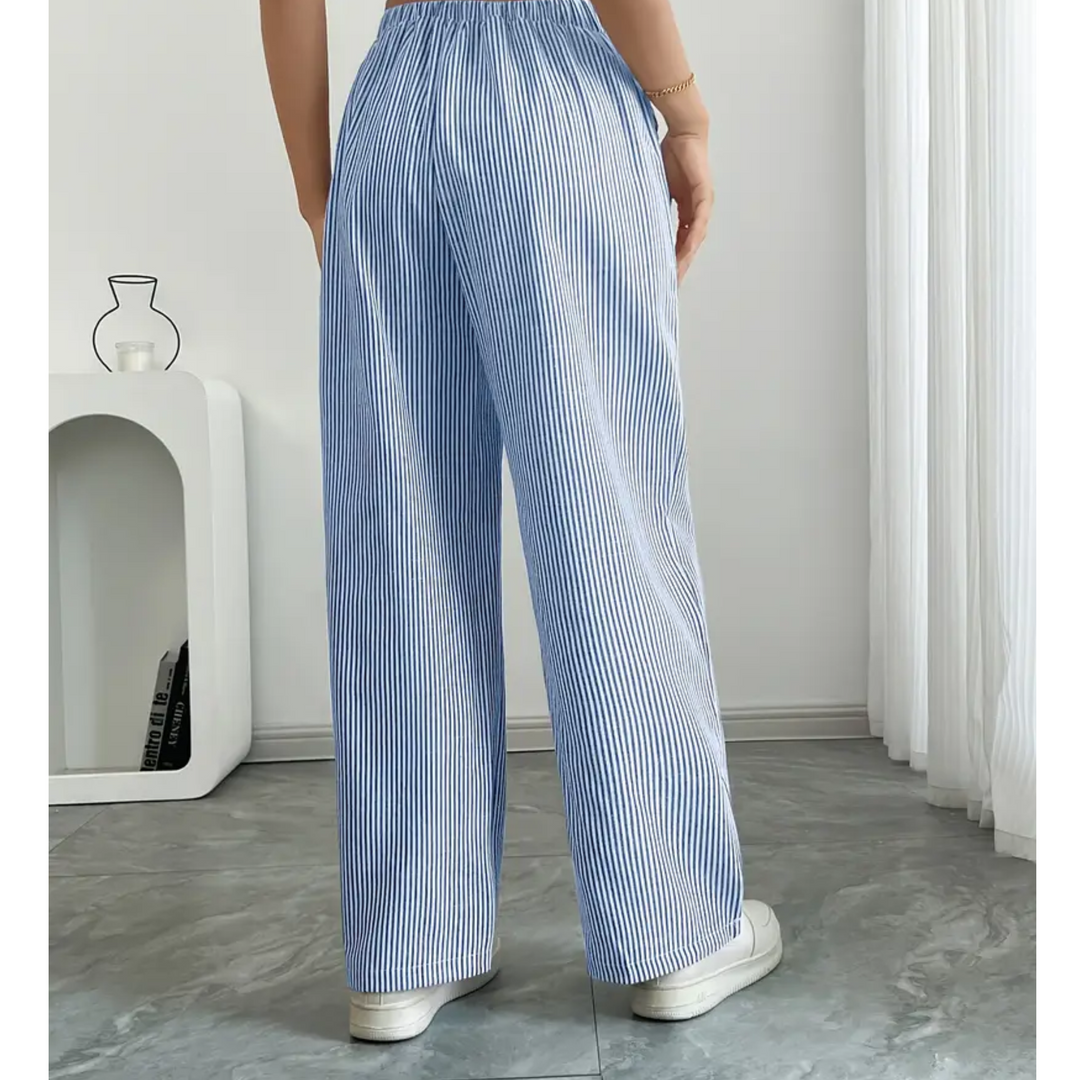 Katie | Striped Pant With Pockets