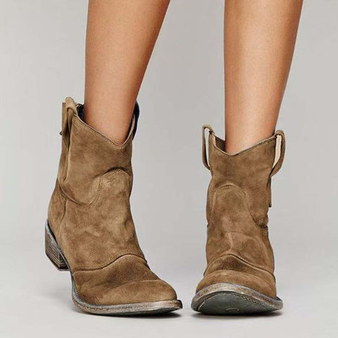 Nora | Comfort Wide-Heel Ankle Boots