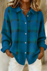 Sylvie | Brushed Plaid Cardigan