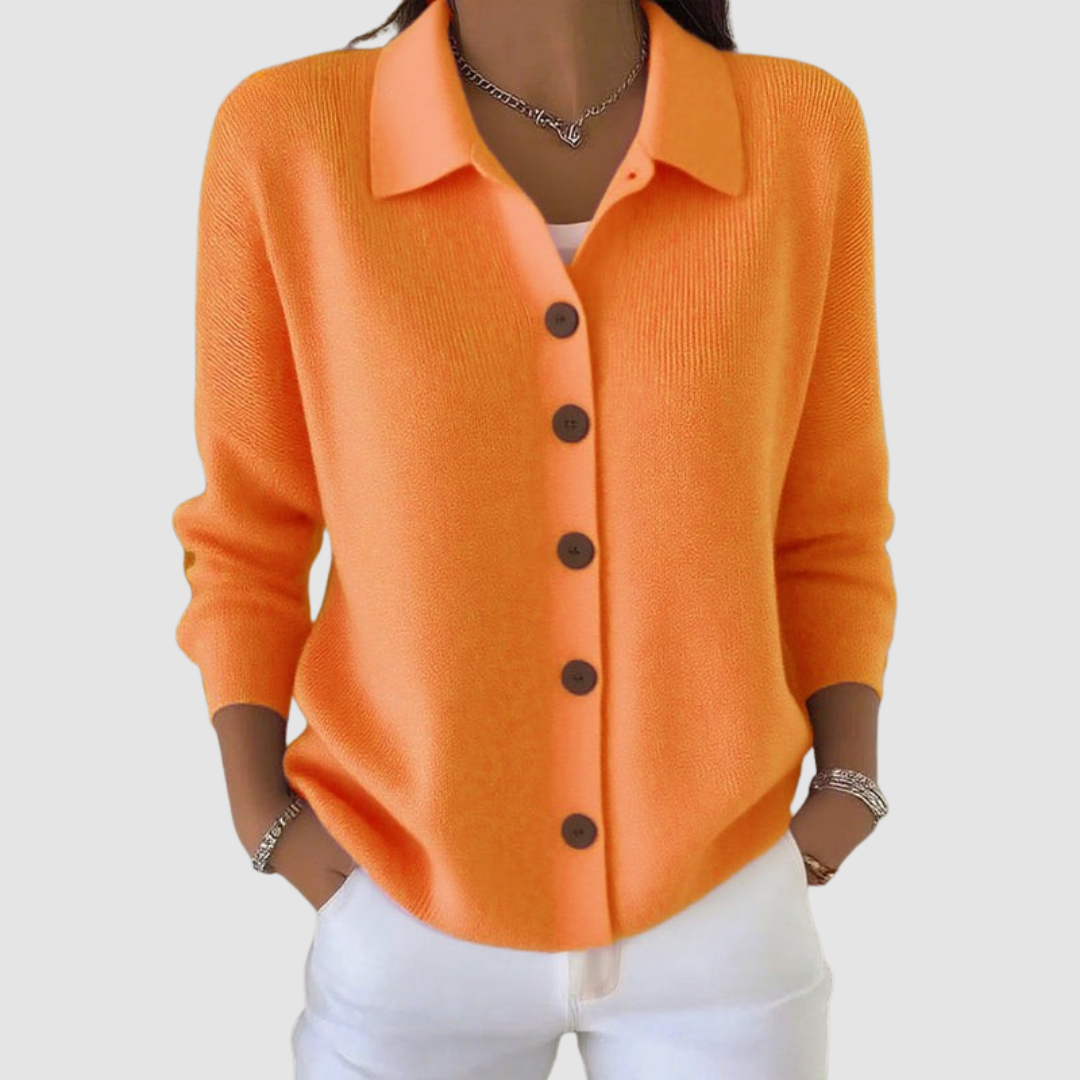 Faith | Button-Up Collared Cardigan