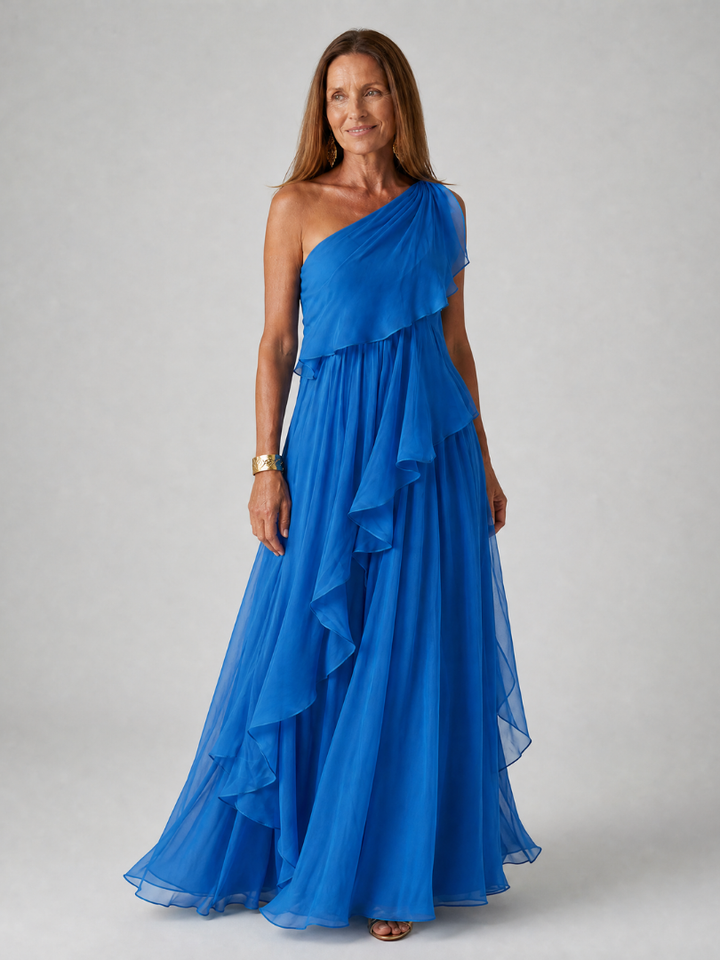 Rosaline | Flowing One-Shoulder Maxi Dress