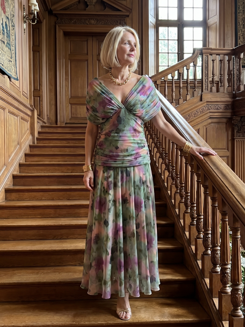 Delilah | Off-Shoulder Flowing Midi Dress
