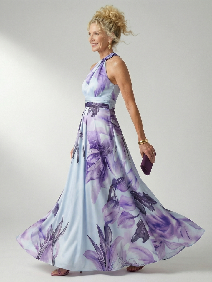 Cassandra | Floral One-Shoulder Maxi Dress