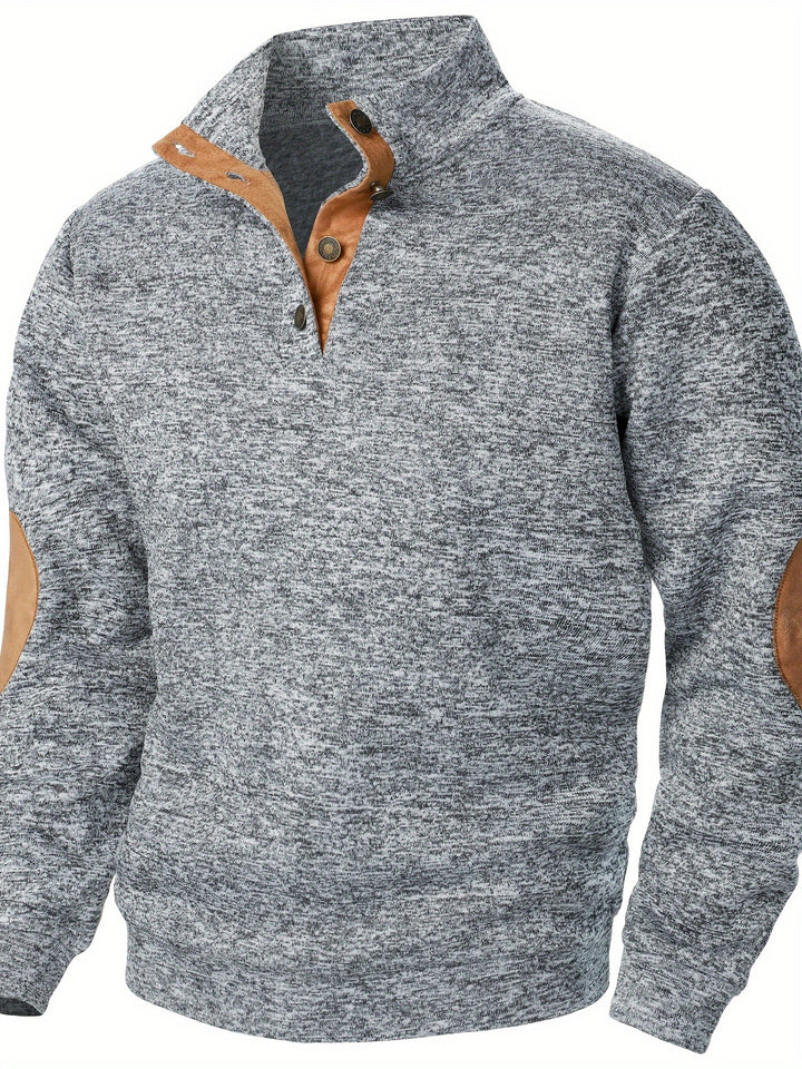 Gideon | Button-Placket Casual Sweatshirt