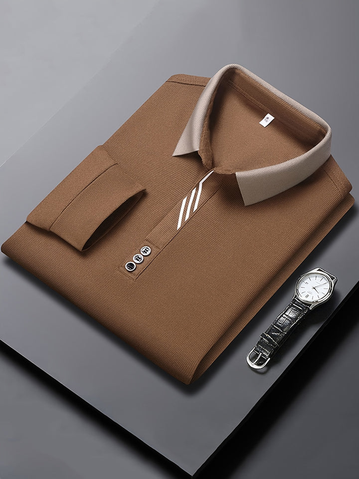 Alden | Refined Long-Sleeve Polo Shirt