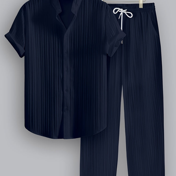 Adrian | Relaxed Textured Two-Piece Set