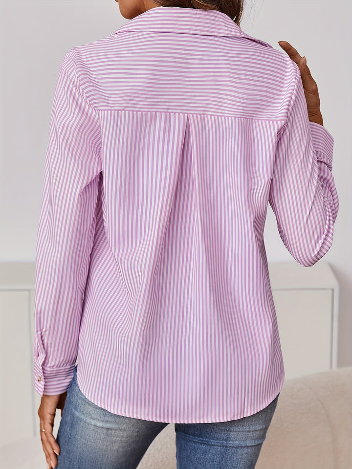 Elodie | Refined Striped Button-Up Shirt