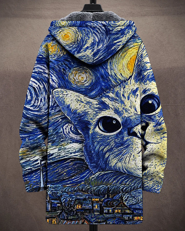 Fletcher | Artful Starry Hooded Jacket