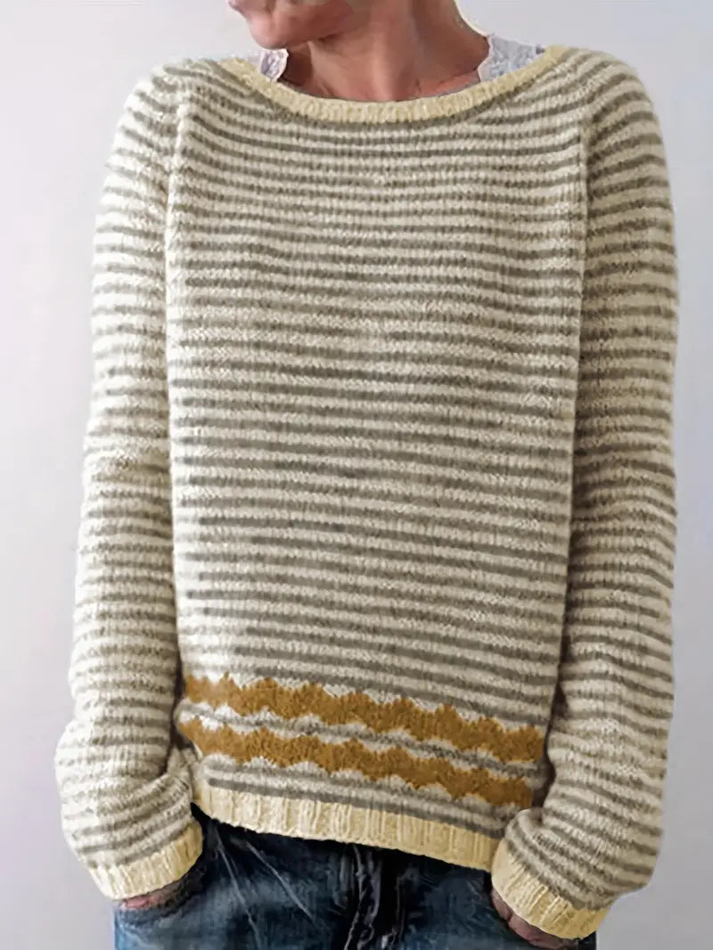 Yvette | Softly Striped Knit Sweater