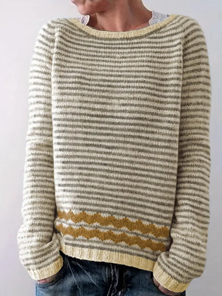 Yvette | Softly Striped Knit Sweater