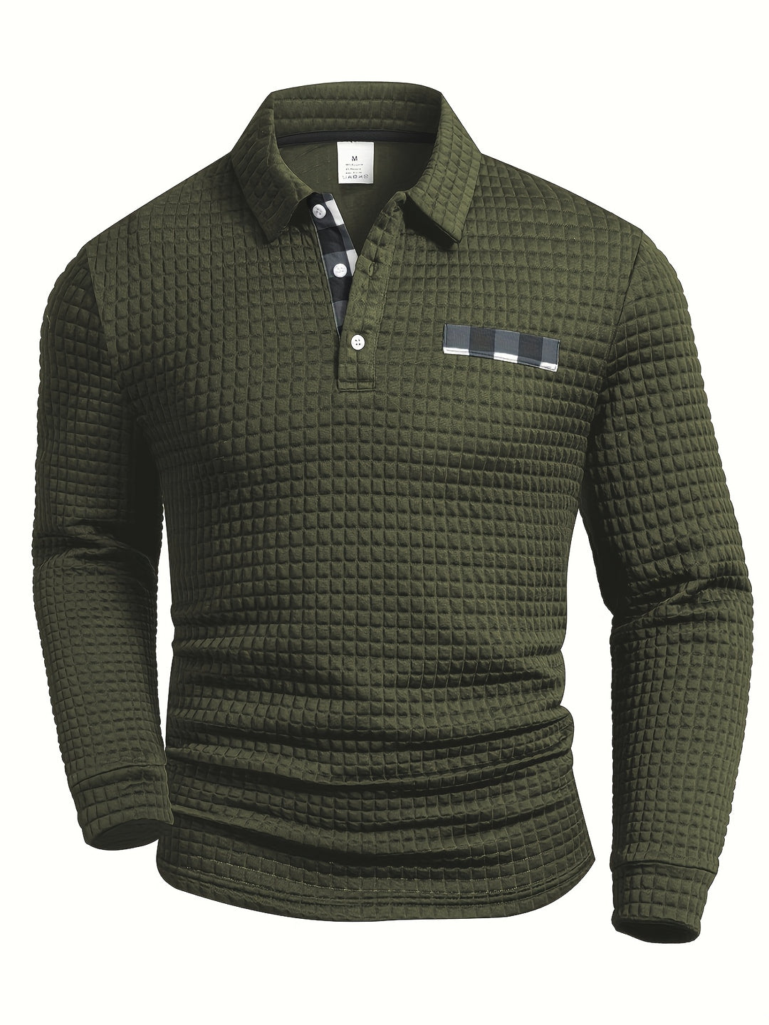 Hollis | Textured Long-Sleeve Polo Shirt
