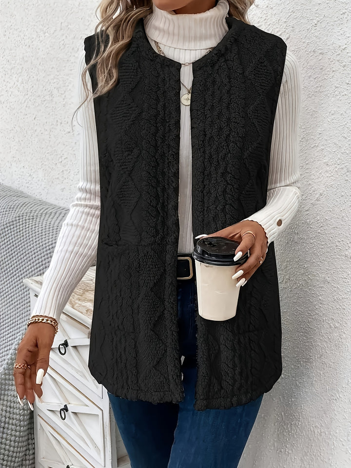 Ivy | Soft Textured Sleeveless Vest