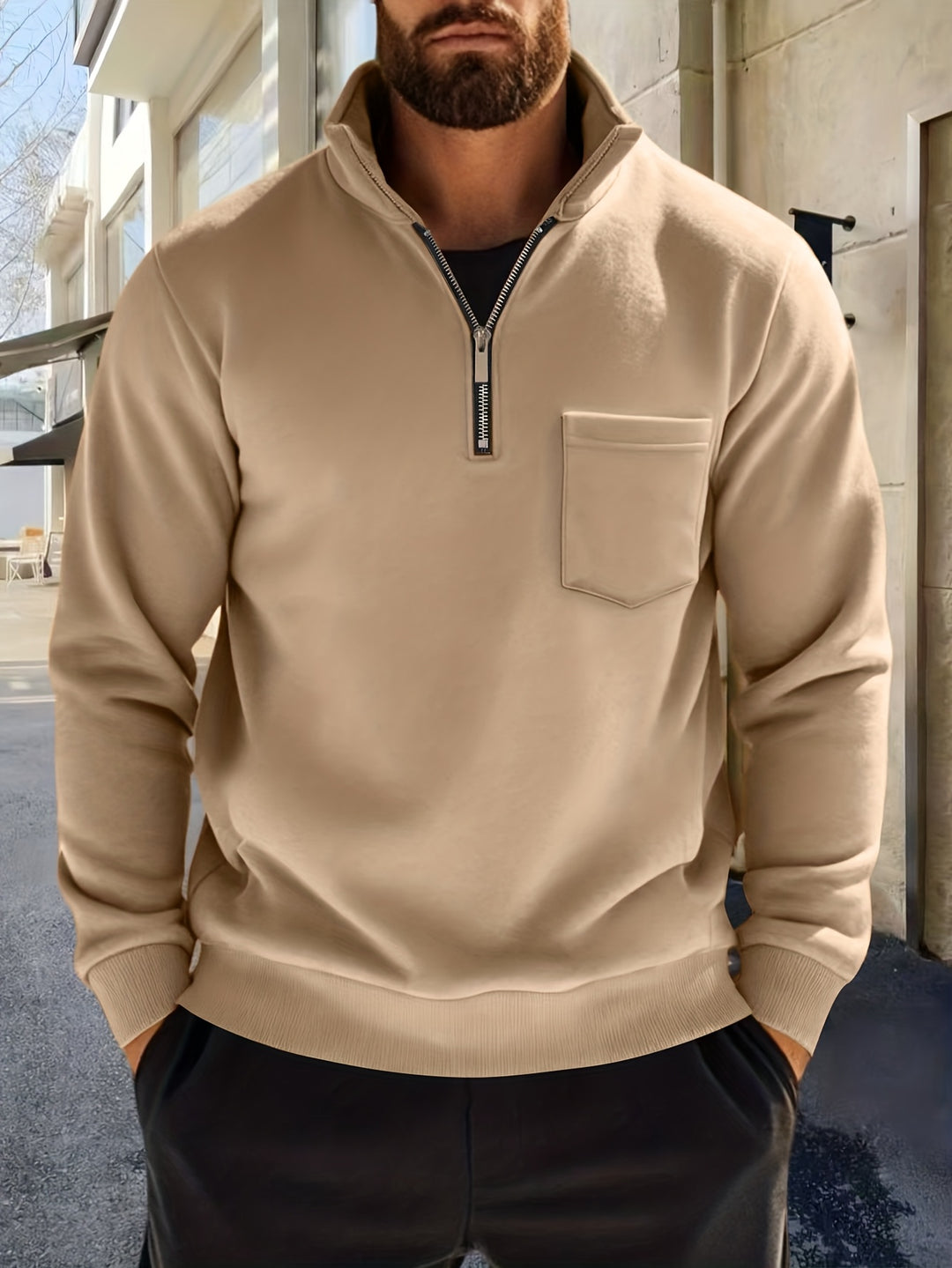 Vaughn | Half-Zip Collared Pullover