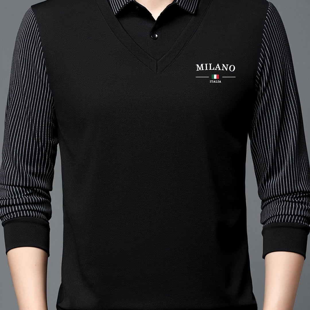 Calloway | Men's Fine Knit Long Sleeve Polo