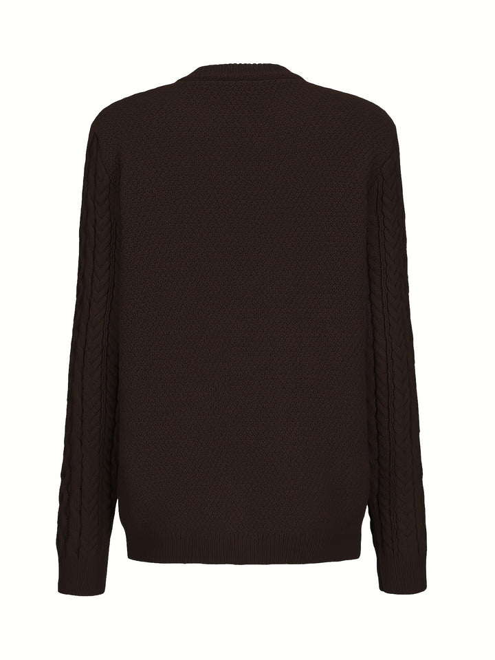 Delphine | Cable-Knit Button Cardigan