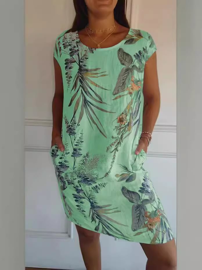 Marnie | Botanical Print Summer Dress