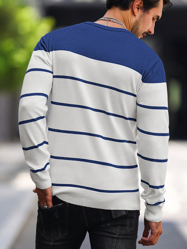 Harvey | Striped Crew Neck Sweater