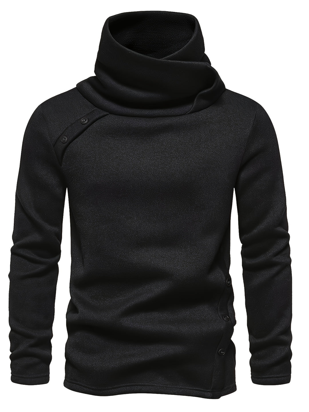 Desmond | Slouchy Collar Button-Up Sweater