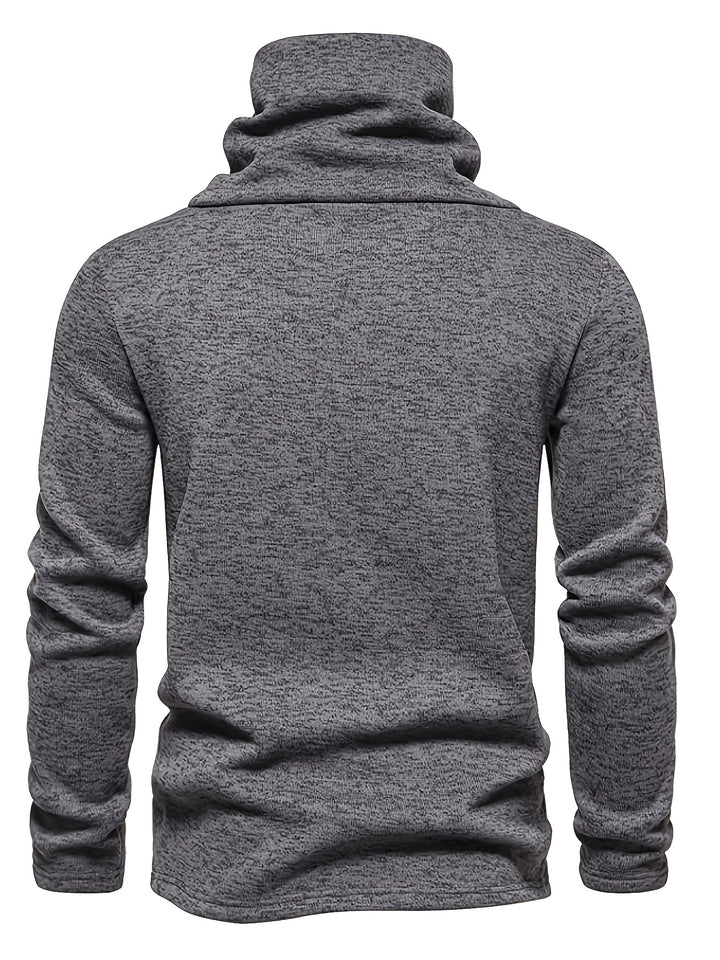 Desmond | Slouchy Collar Button-Up Sweater