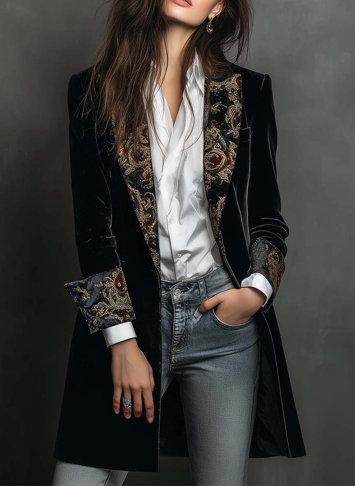 Regina | Ornate Longline Blazer