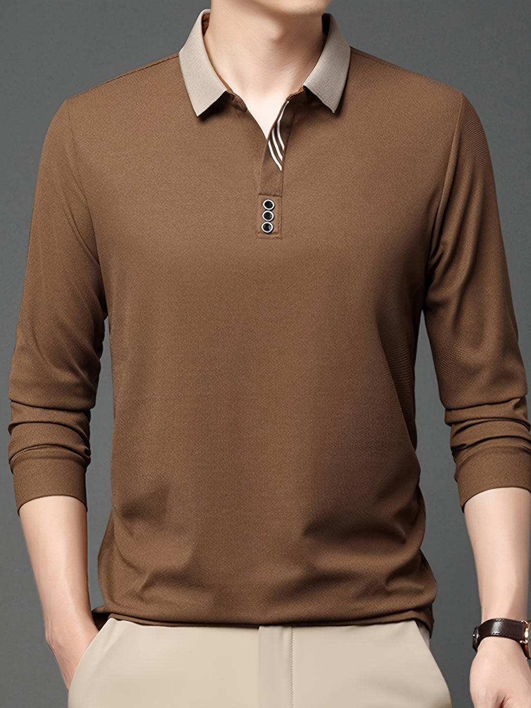 Alden | Refined Long-Sleeve Polo Shirt