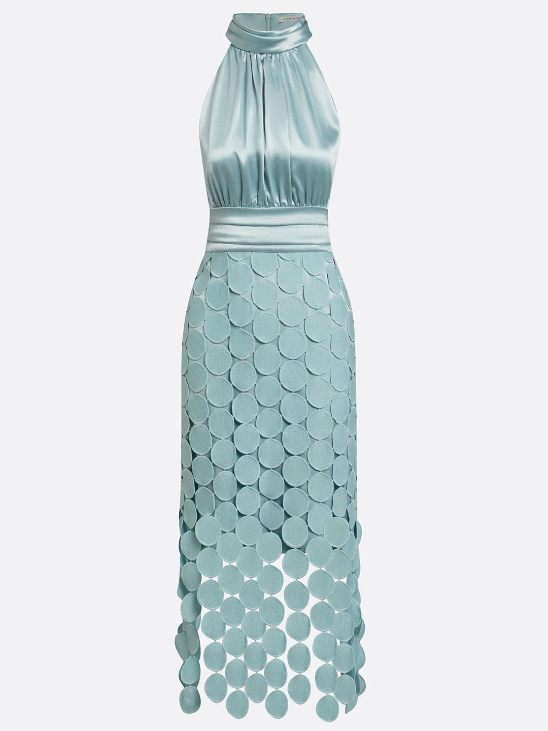 Audrey | Sculpted Halter Midi Dress