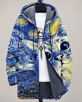 Fletcher | Artful Starry Hooded Jacket