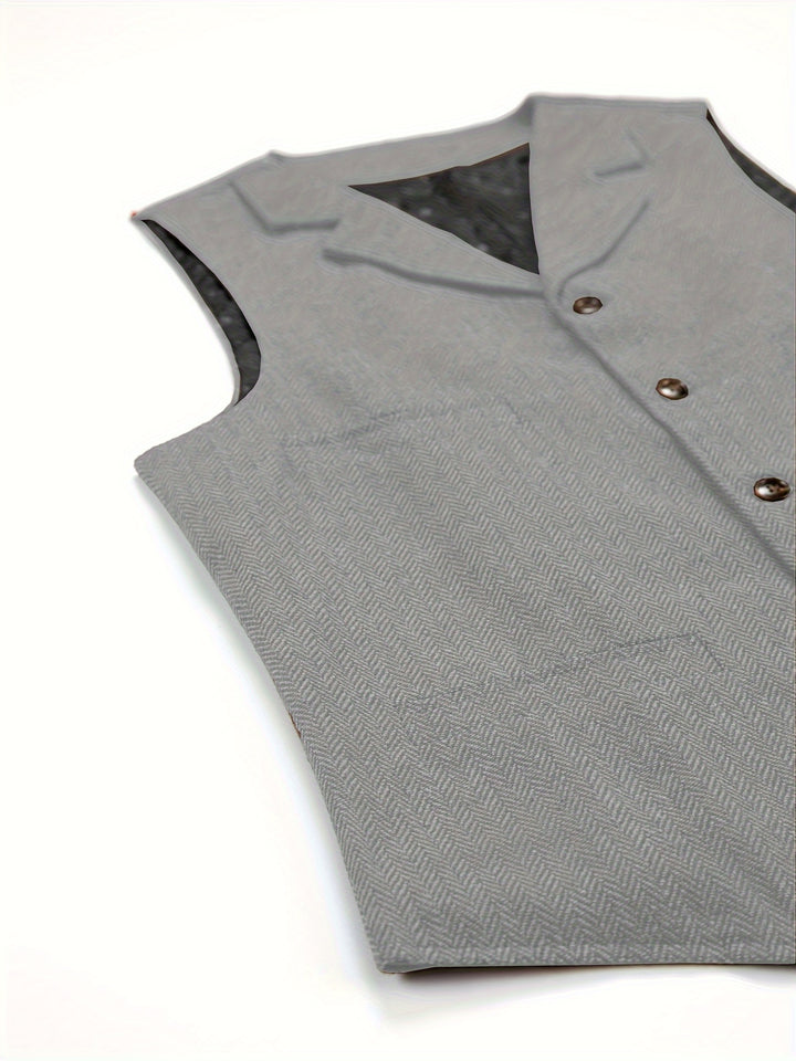 Barnaby | Heritage Herringbone Vest