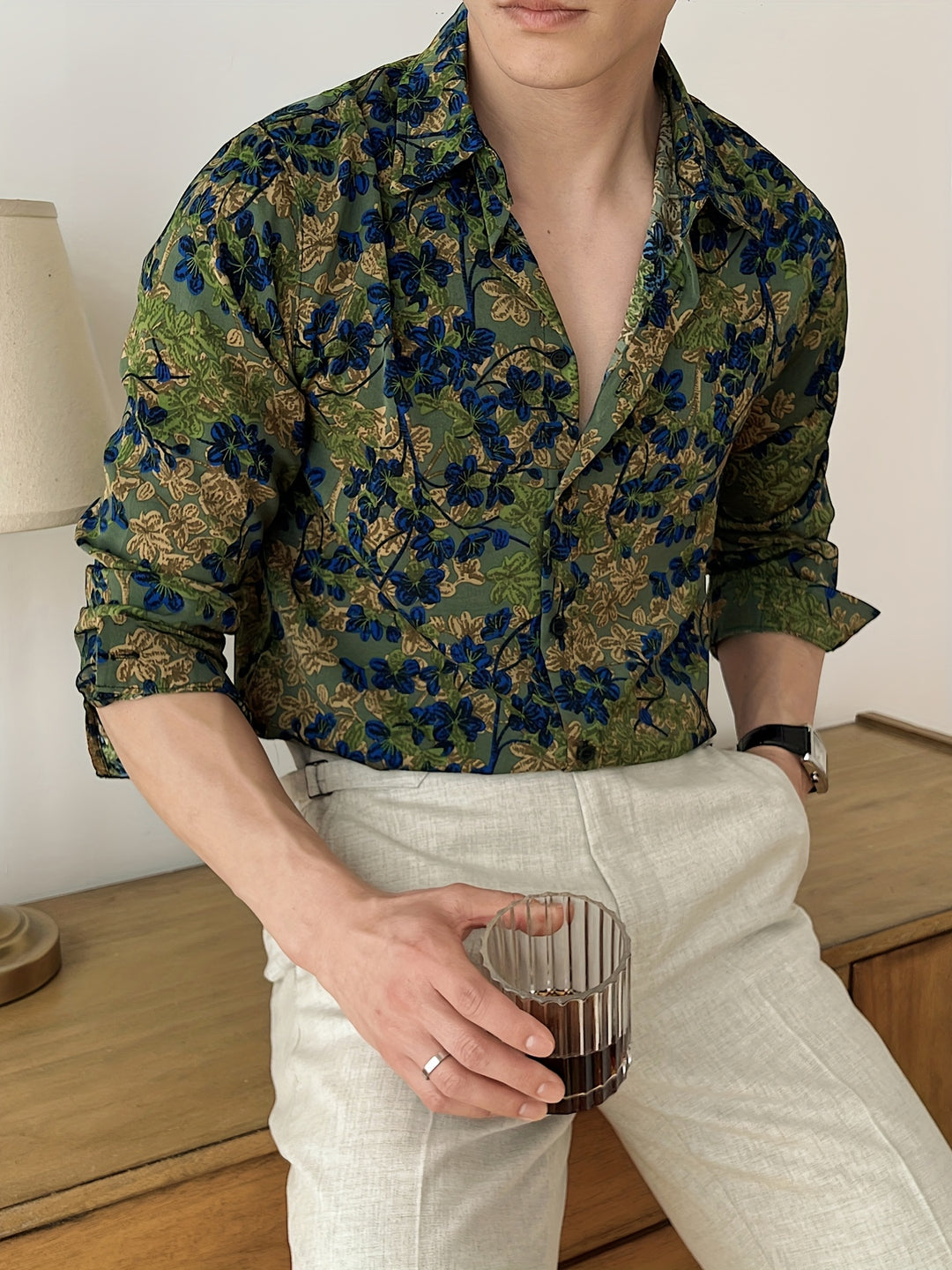Leland | Vintage Floral Long Sleeve Shirt