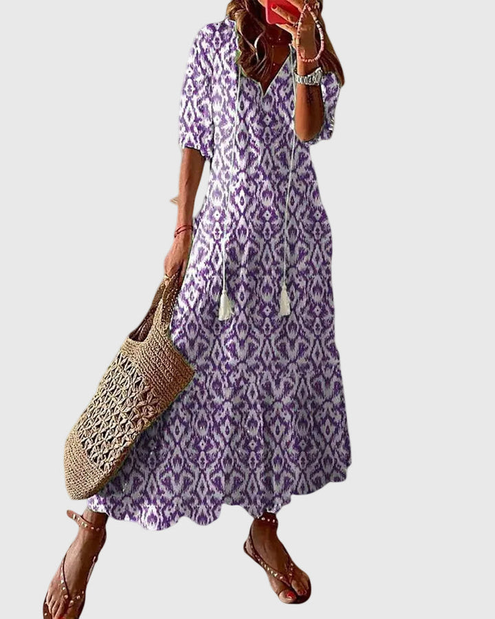 Wren | Flowing Bohemian Maxi Dress