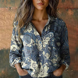 Dorothea | Ornamental Button-Down Blouse