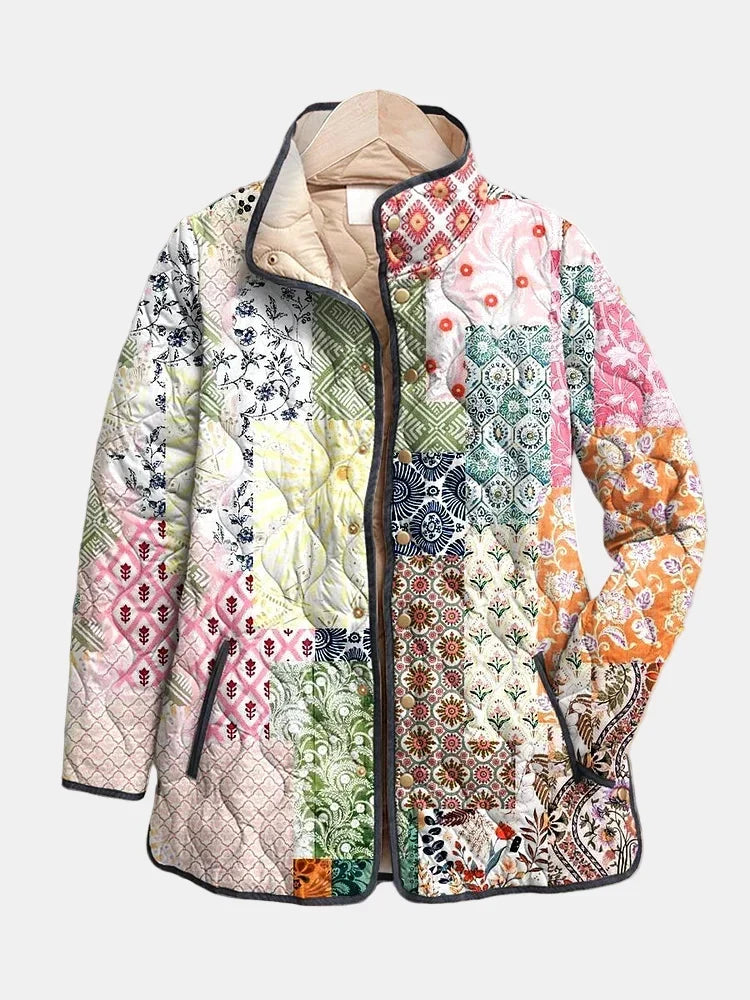 Alice | Patchwork Print Quilted Jacket