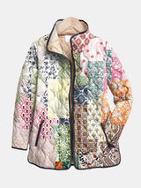 Alice | Patchwork Print Quilted Jacket