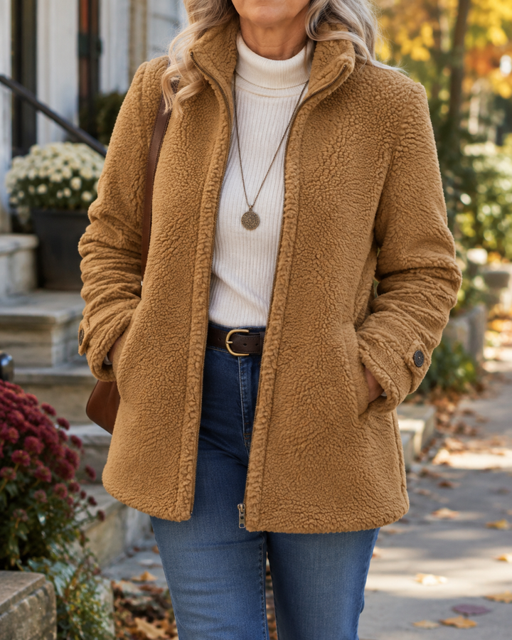 Teresa | Cozy Stand-Collar Zip Jacket