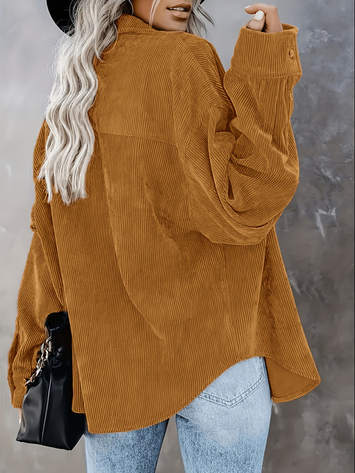 Pearl | Relaxed Textured Button-Up Shirt