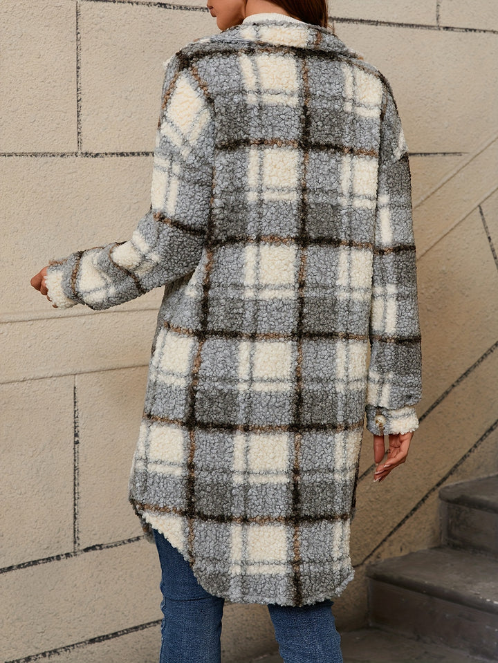 Josephine | Checked Cozy Shacket Coat