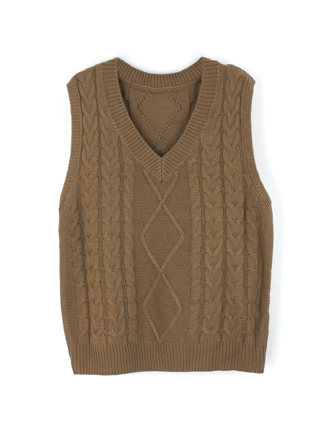 Cambria | Cable-Knit V-Neck Sweater Vest