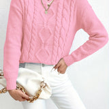 Valerie | Cable-Knit Round Neck Sweater