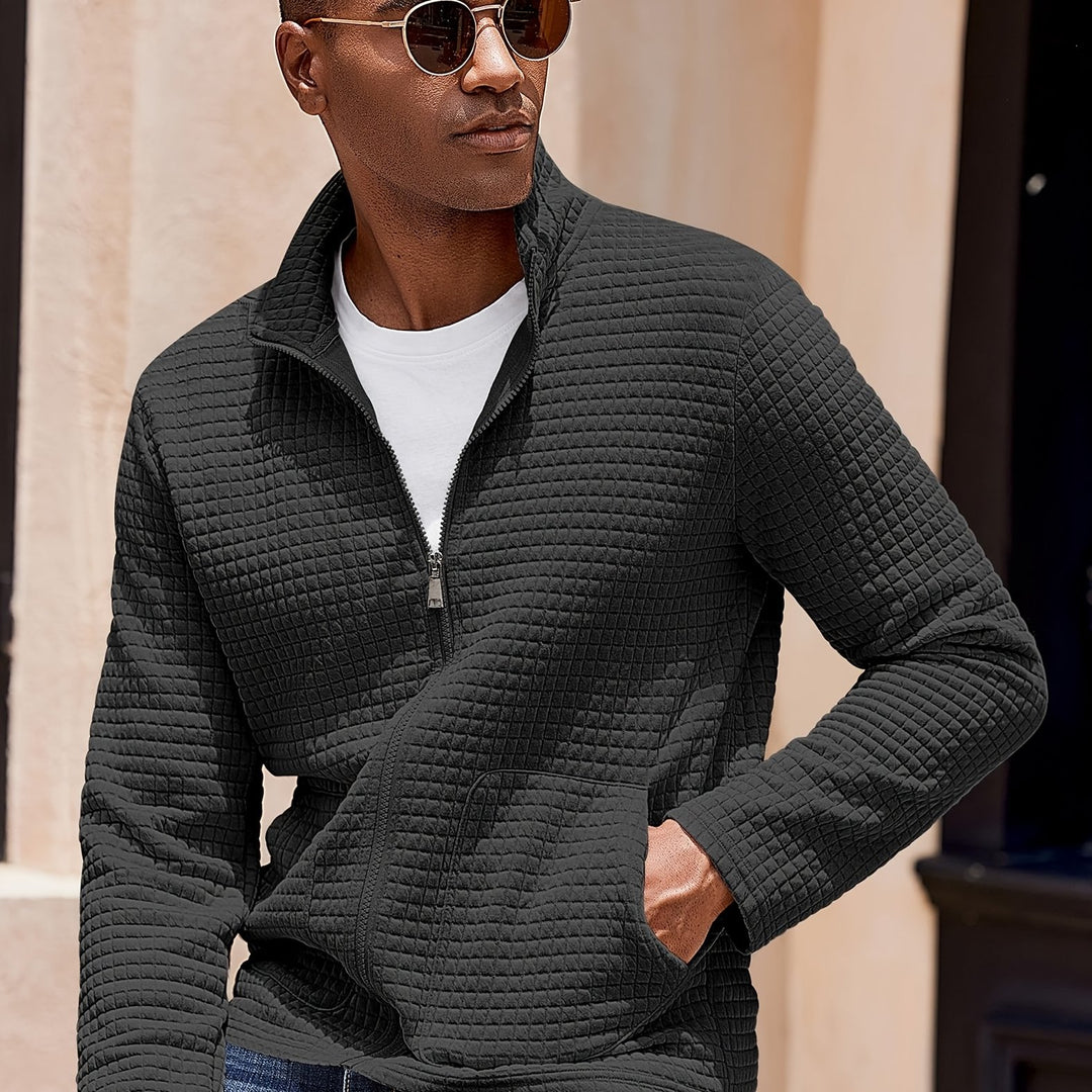Harvey | Textured Zip-Up Jacket