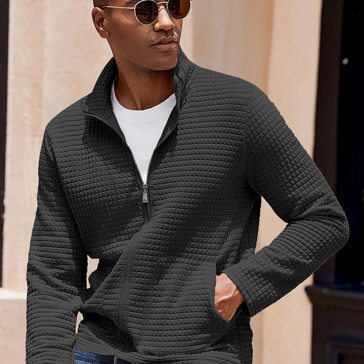 Harvey | Textured Zip-Up Jacket