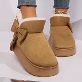 Noelle | Cozy Bow Ankle Boots