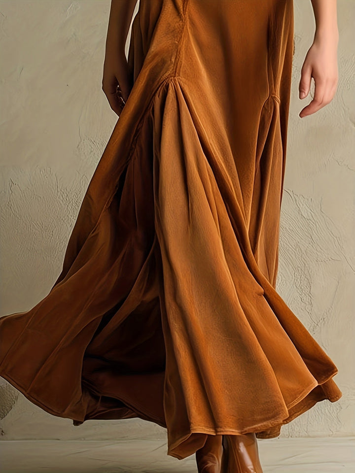 Amabel | Elegant Button-Front Collar Maxi Dress